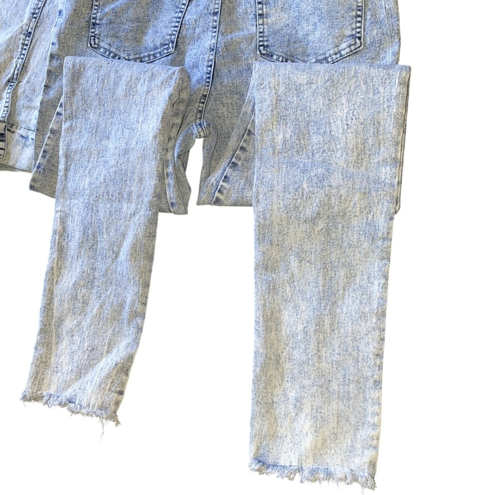 Emprada One Shoulder Denim Jumpsuit Women's Medium Light Wash Stretch Y2K - Picture 9 of 11